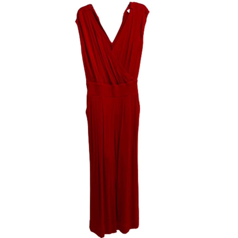 Red Cabi Uptown Sleeveless Jumpsuit #5773 Women’s Size Medium